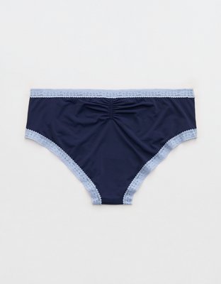 SMOOTHEZ Microfiber Lace Cheeky Underwear