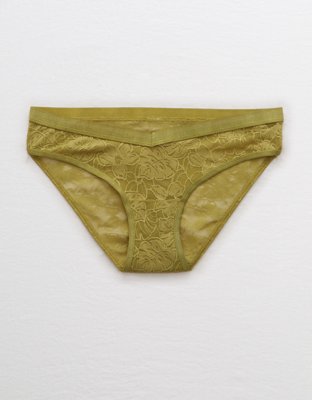 Aerie Mesh Palm Lace Bikini Underwear