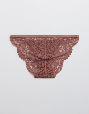 Aerie Far Out Lace String Bikini Underwear