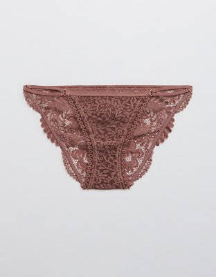 Aerie Far Out Lace String Bikini Underwear