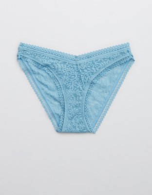 Aerie Ropa interior de bikini corte alto con encaje Far Out