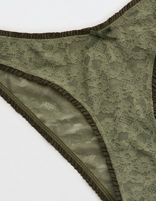 Show Off Undie Bikini Vintage con Volante y Encaje