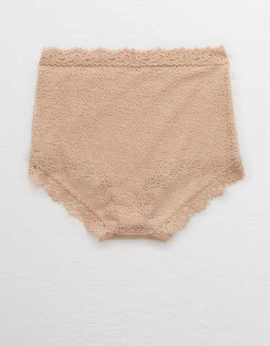 Aerie Eyelash Lace High Waisted Boybrief Underwear