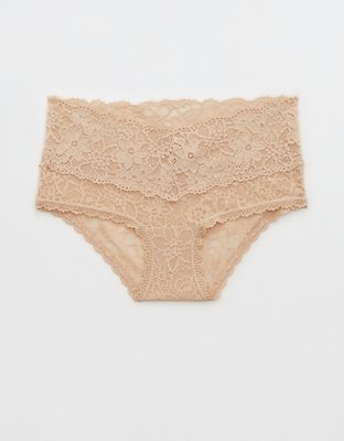 Aerie Microfiber Lace High Cut Bikini Underwear