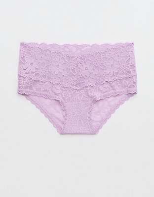 Show Off Eyelash Lace Cheeky Underwear Women's Luminous Rose L