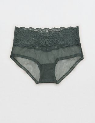 Aerie Hibiscus Lace Boybrief Underwear