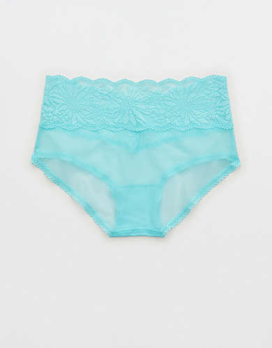 Aerie Hibiscus Lace Boybrief Underwear