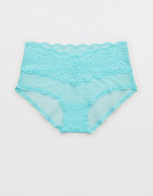 Aerie Hibiscus Lace Boybrief Underwear