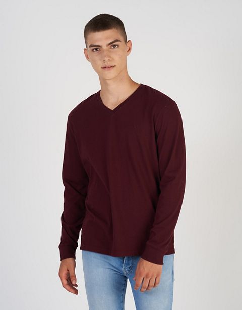 Мужские футболки American Eagle AE Long-Sleeve V-Neck T-Shirt