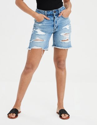 High Waisted Tomgirl Denim Bermuda Short