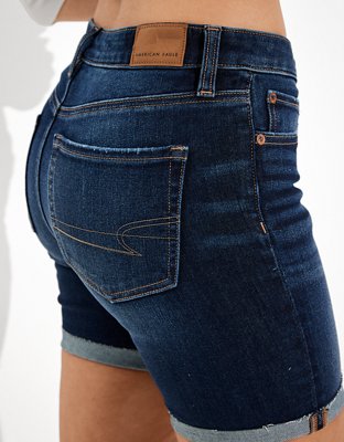 Женские джинсы American Eagle AE Dream Low-Rise Denim Bermuda Short — фото 5