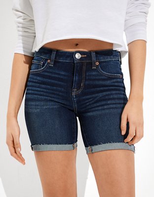 Женские джинсы American Eagle AE Dream Low-Rise Denim Bermuda Short — фото 4