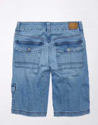 Женские брюки American Eagle AE Dreamy Drape Low-Rise Baggy Bermuda Cargo Short — фото 4