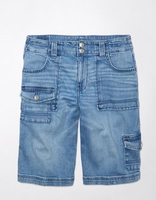 Женские брюки American Eagle AE Dreamy Drape Low-Rise Baggy Bermuda Cargo Short — фото 3