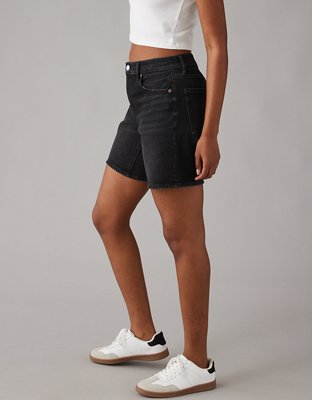 Женские джинсы American Eagle AE Strigid 8" Perfect Ripped Denim Bermuda Short — фото 5