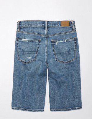 AE Dreamy Drape Low-Rise Baggy Bermuda Distressed Short