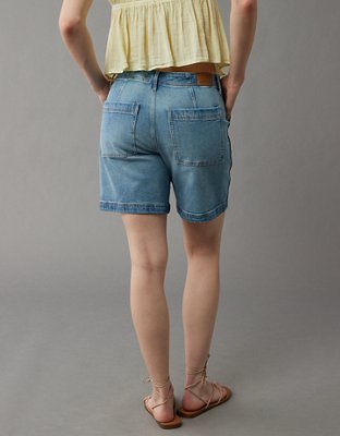 Женские джинсы American Eagle AE Strigid 8" Perfect Denim Bermuda Carpenter Short — фото 2