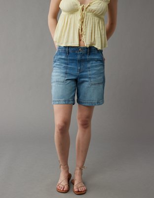 Женские джинсы American Eagle AE Strigid 8" Perfect Denim Bermuda Carpenter Short — фото 5