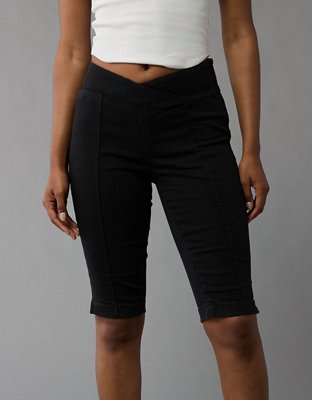 AE Next Level High-Waisted Skinny Bermuda Denim Short