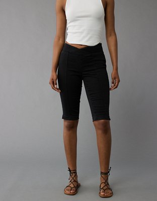 AE Next Level High-Waisted Skinny Bermuda Denim Short