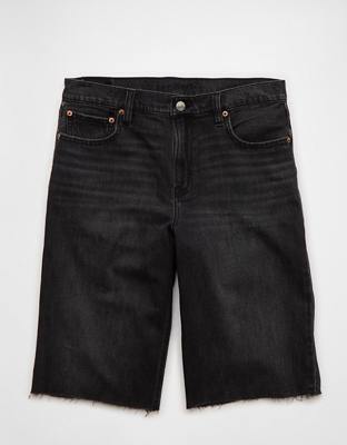 Женские джинсы American Eagle AE Dreamy Drape Stretch Low-Rise Baggy Bermuda Denim Short — фото 3