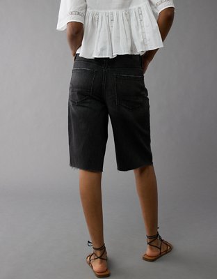 AE Dreamy Drape Stretch Low-Rise Baggy Bermuda Denim Short