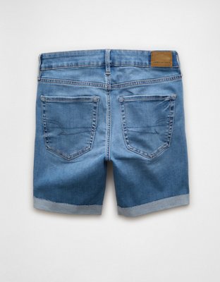 AE Next Level High-Waisted Skinny Bermuda Denim Short