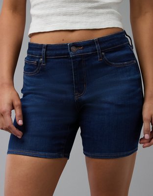 AE Next Level High-Waisted Skinny Bermuda Denim Short