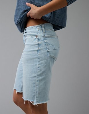 Женские джинсы American Eagle AE Dreamy Drape Stretch Denim High-Waisted 11" Jort — фото 6