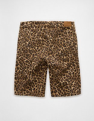 AE 11" Dreamy Drape Stretch Leopard High-Waisted Short