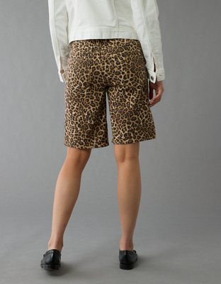 AE 11" Dreamy Drape Stretch Leopard High-Waisted Short