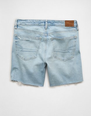 Женские шорты American Eagle AE Stretch Low-Rise Perfect Skinny Bermuda, цвет: Authentic Light — фото 4