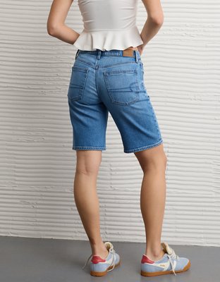 Short en jean à taille haute extensible de 11 po AE