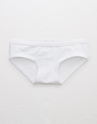 White Boy Brief Panties with a White FOXERS LOGO Waistband