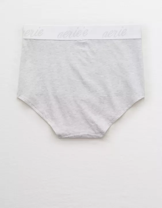 Aerie Cotton Logo High Waisted Boybrief Underwear