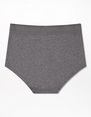 Aerie Cotton Logo High Waisted Boybrief Underwear