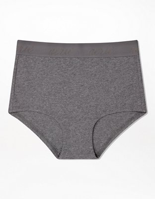 Aerie High Waisted Undie Boybrief de algodón con logo