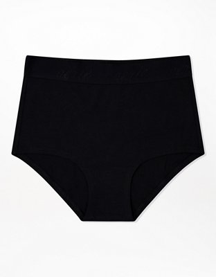 Aerie High Waisted Undie Boybrief de algodón con logo