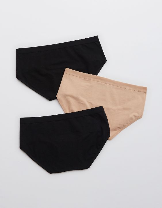Aerie Cotton FlatElastic Boybrief Underwear 3-Pack