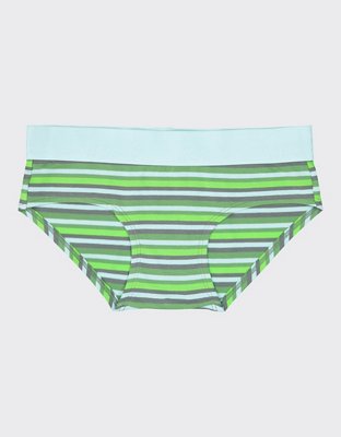 Aerie Cotton Logo Striped Boybrief Underwear