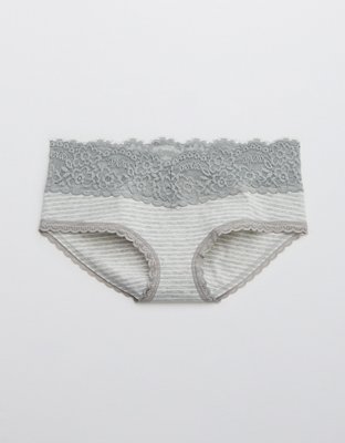 Aerie Cotton Eyelash Lace Boybrief Underwear