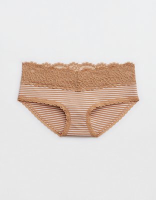 Aerie Cotton Eyelash Lace Boybrief Underwear