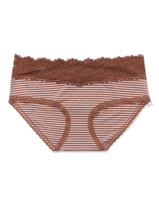 Aerie Cotton Eyelash Lace Boybrief Underwear