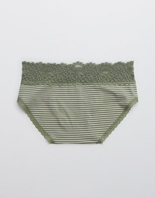 Aerie Cotton Eyelash Lace Boybrief Underwear