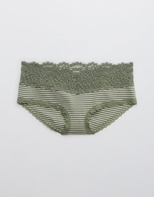Aerie Cotton Eyelash Lace Boybrief Underwear