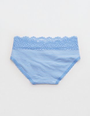 Aerie Cotton Eyelash Lace Boybrief Underwear