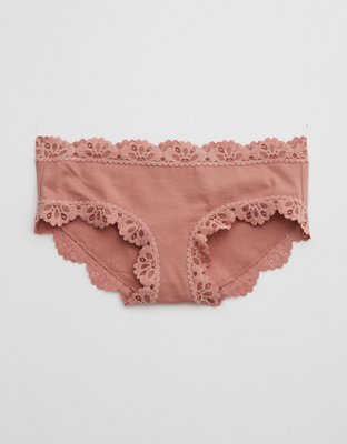 Aerie Cotton Snowday Lace Boybrief Underwear