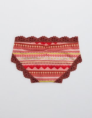Aerie Cotton Snowday Lace Boybrief Underwear