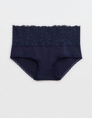 Aerie Candy Lace Cotton Boybrief Underwear