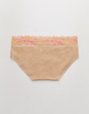 Aerie Cotton Sunkissed Lace Boybrief Underwear